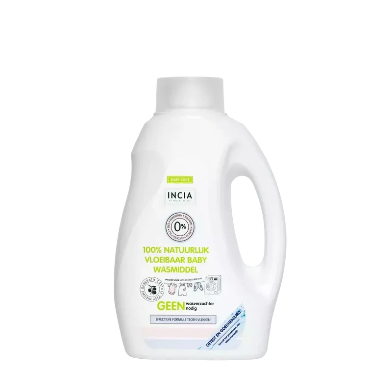INCIA Natuurlijk Vloeibaar Wasmiddel +/-25 wasbeurten | 750 ml