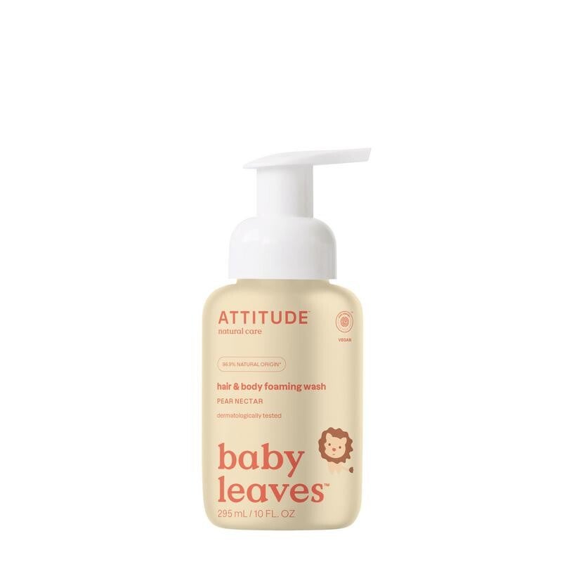 Attitude Baby leaves 2-in-1 Hair and Body Foaming Wash - Perennectar | 295 ml