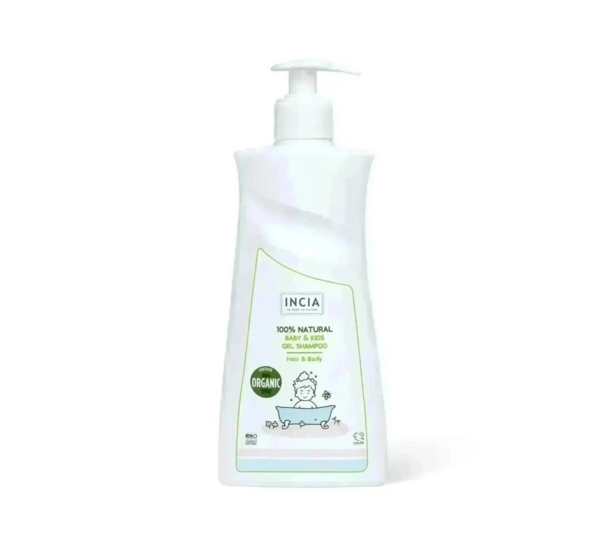 INCIA Natuurlijke Kinder Shampoo Zonder Sulfaten en Parabenen | 350 ml