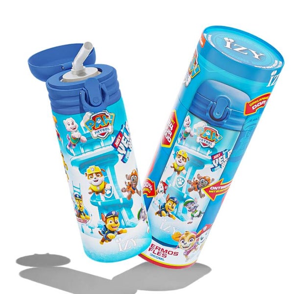 IZY RVS Thermos Drinkfles | Kids Paw Patrol Refresh Blue | 350 ml