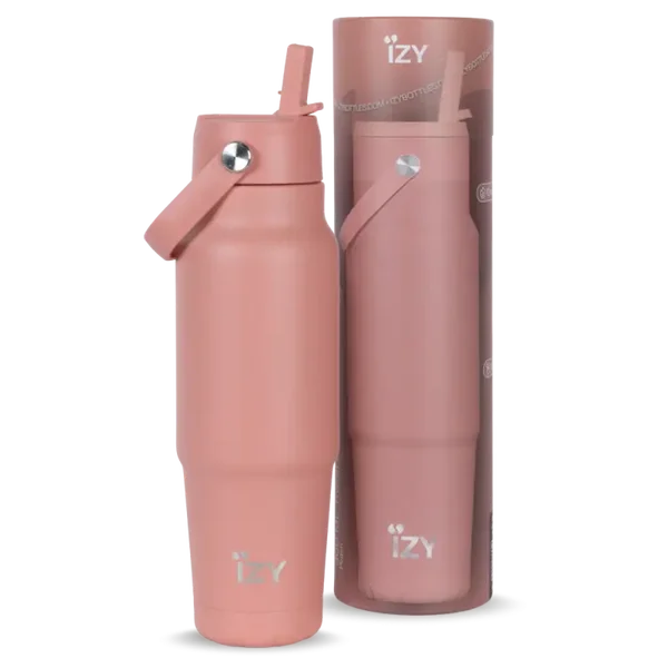 IZY RVS Thermos Drinkfles | Salmon | 900 ml