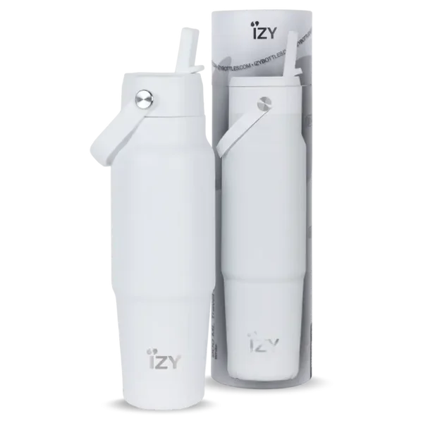 IZY RVS Thermos Drinkfles | White | 900 ml