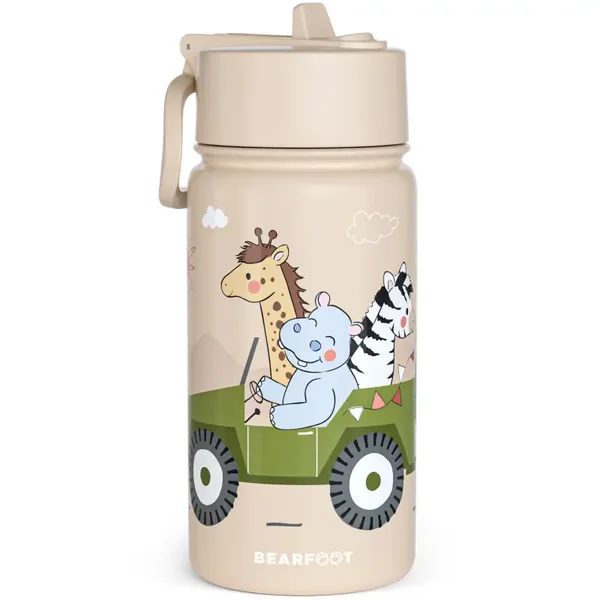 BEARFOOT RVS Drinkfles | Thermosfles Safari Bruin | 400 ml