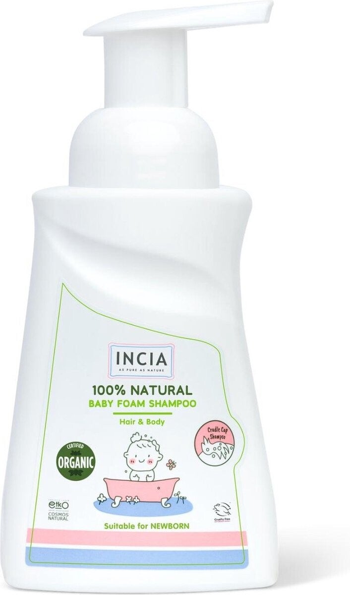 INCIA Natuurlijke Schuimende Baby Shampoo | 200 ml