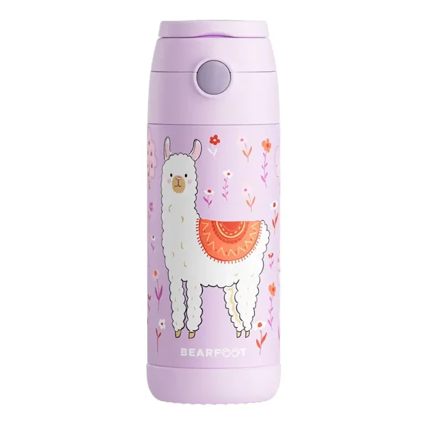 BEARFOOT RVS | FlipUp Thermosfles Lama Paars | 350 ml