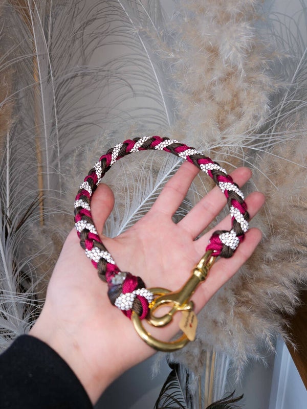 Superreflecterend tussenstuk voor kleine tot middelgrote hond bruin/burgundy°