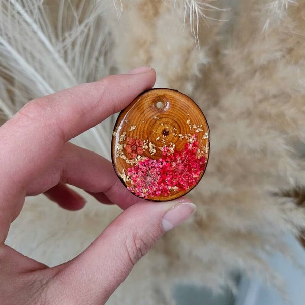 Tag donkerroze-rode bloemen°