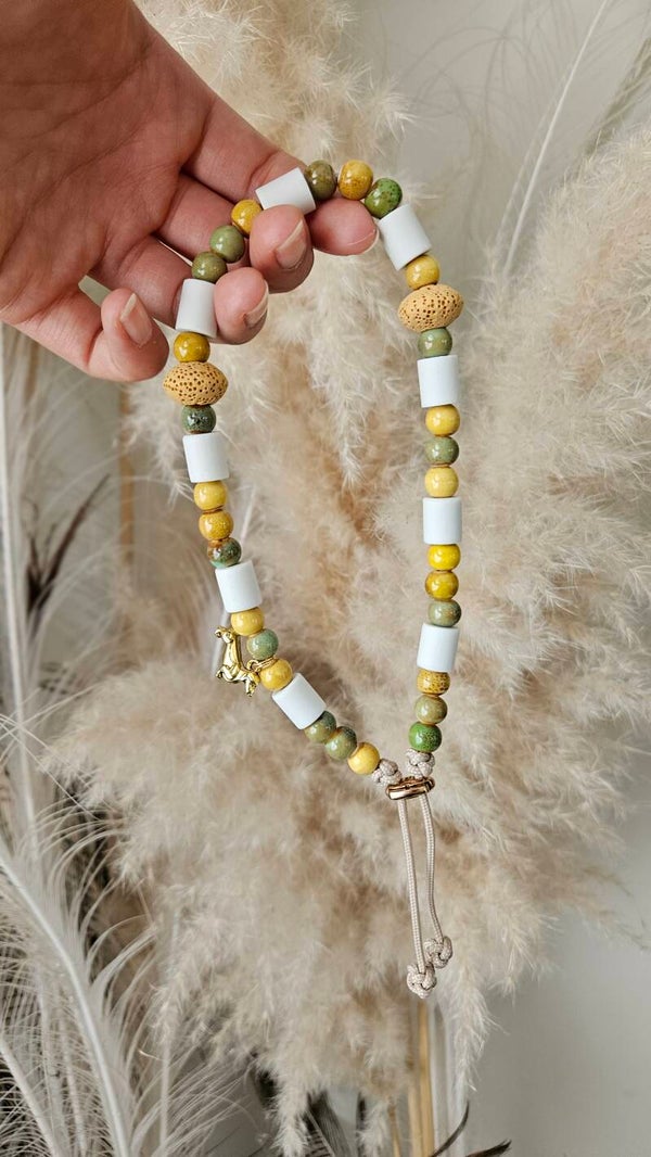 Pearly Ticchu geel-groen 32cm
