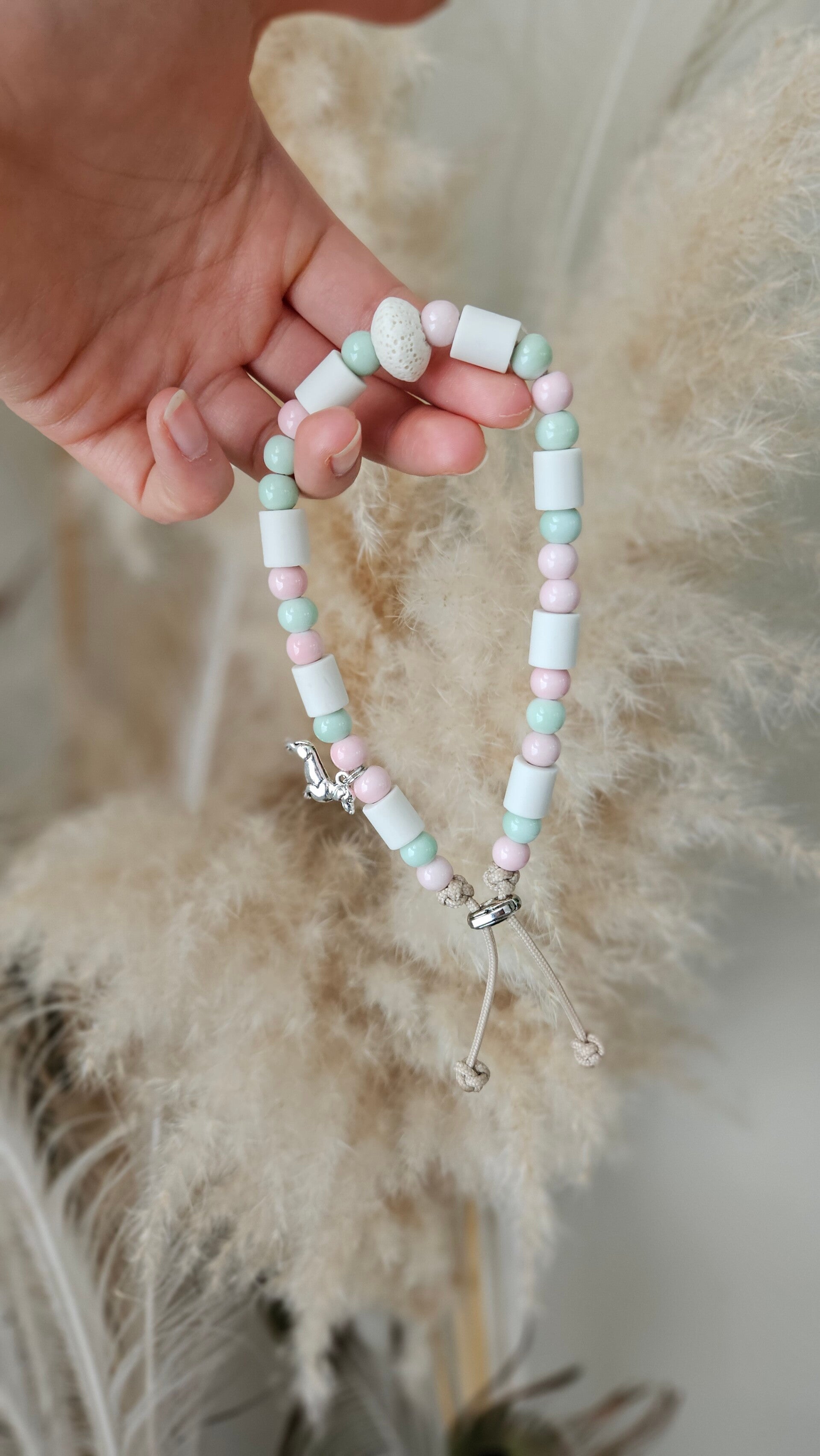 Pearly Ticchu roze-groen 27cm