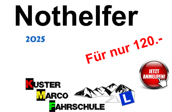 Nothilfekurs für Führerscheinerwerbende