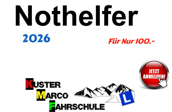 Nothilfekurs für Führerscheinerwerbende 2026
