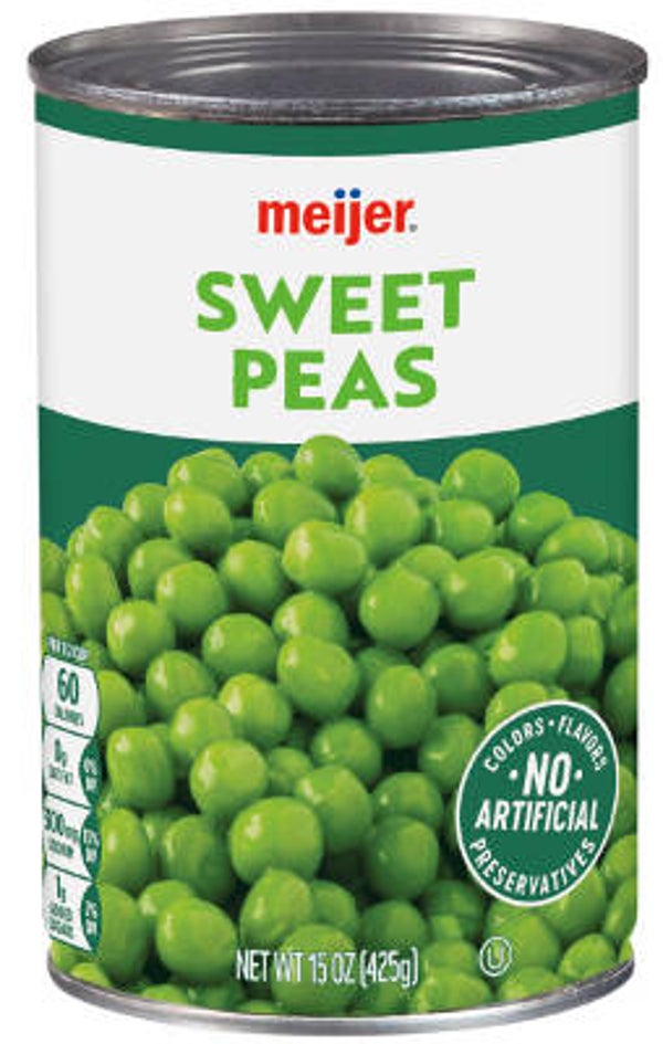 Meijer Sweet Peas - 15 oz