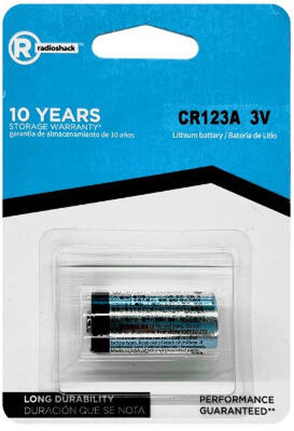 RadioShack Camera Battery CR123 2301675 3V