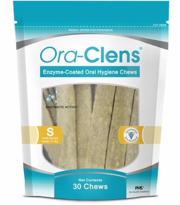 Ora-Clens Oral Hygiene Dog Chews - Small Pet - 30 Chews - 1 Pack
