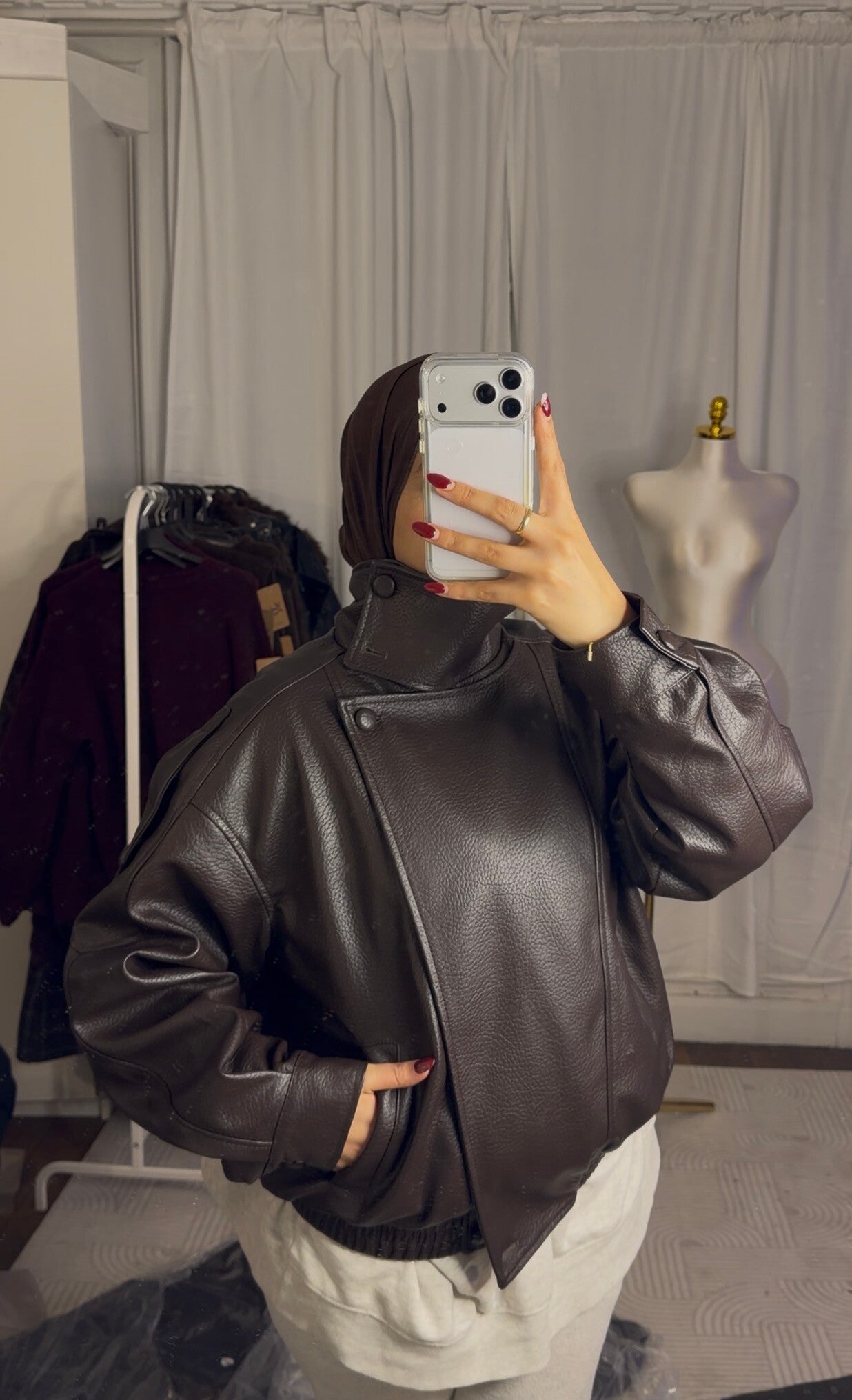 Veste simili cuir Chloé