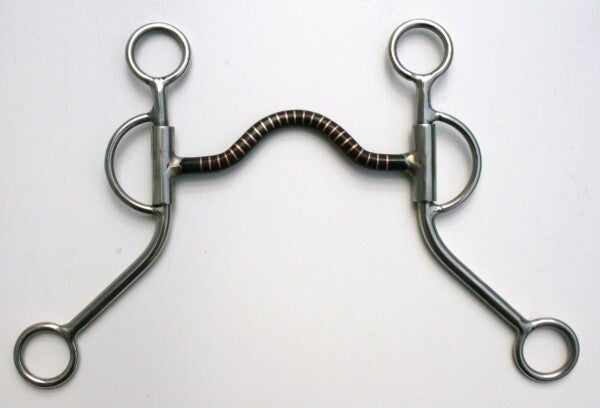 Shanked Medium Port Bit Edelstahl mit Kupfereinlagen