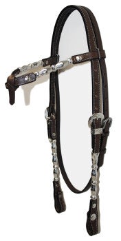 EE Tack Knotted Kopfstück mit Silver Bubs