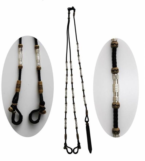 Romal Reins Silver Dunkel - Extra Heavy