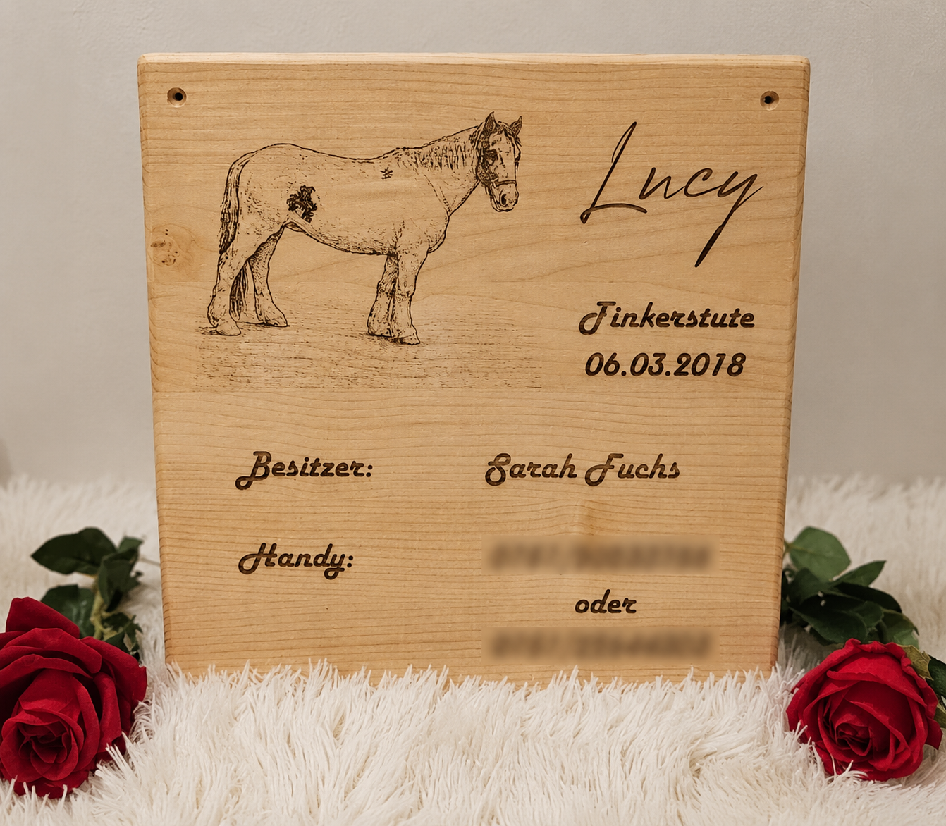 Personalisiertes Stall- & Boxenschild