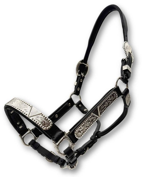 Premium Showhalfter Silver inkl. Führkette