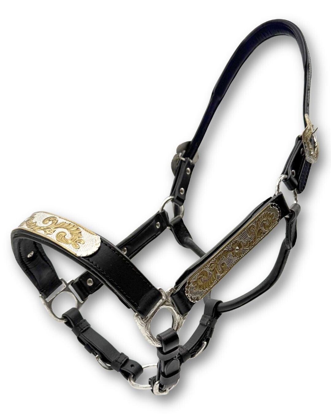 Premium Showhalfter Silver-Gold inkl. Führkette