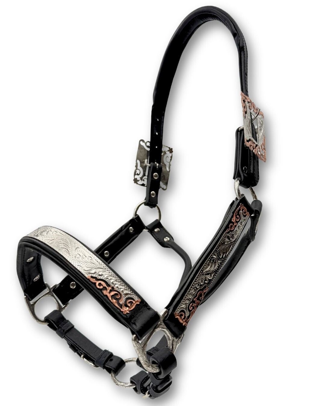 Premium Showhalfter rosegold Typ 2 inkl. Führkette