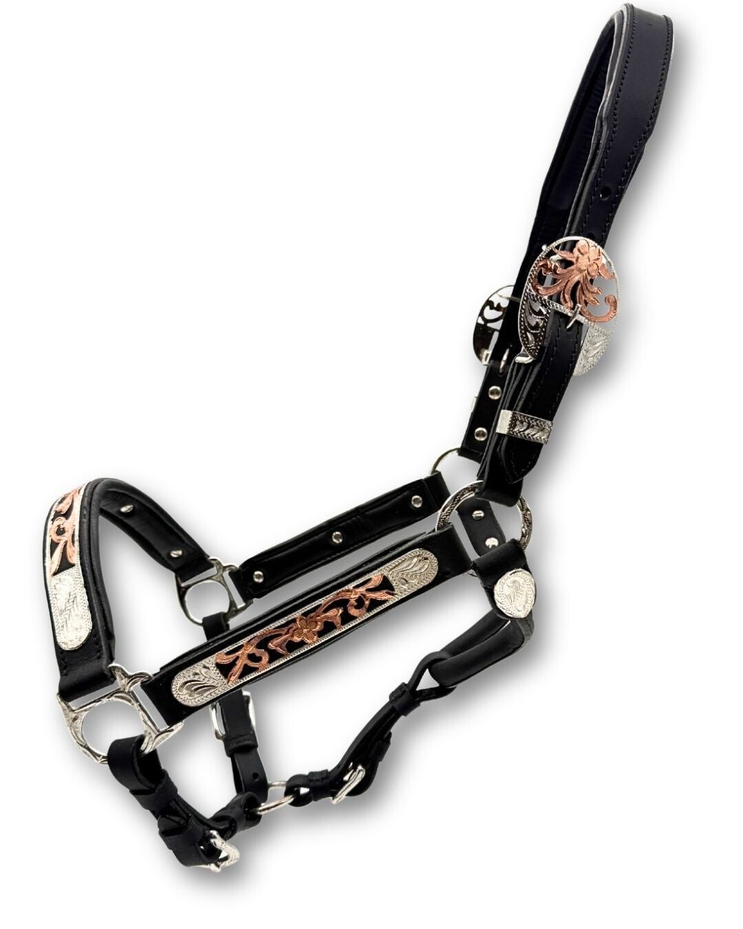 Premium Showhalfter rosegold inkl. Führkette