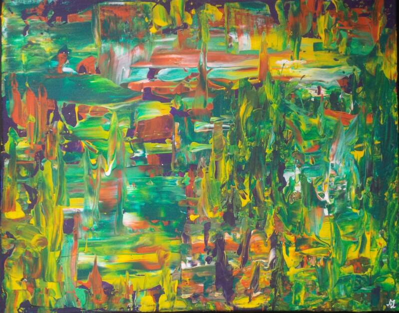 Urwald1  40x50 2021 - verkäuflich