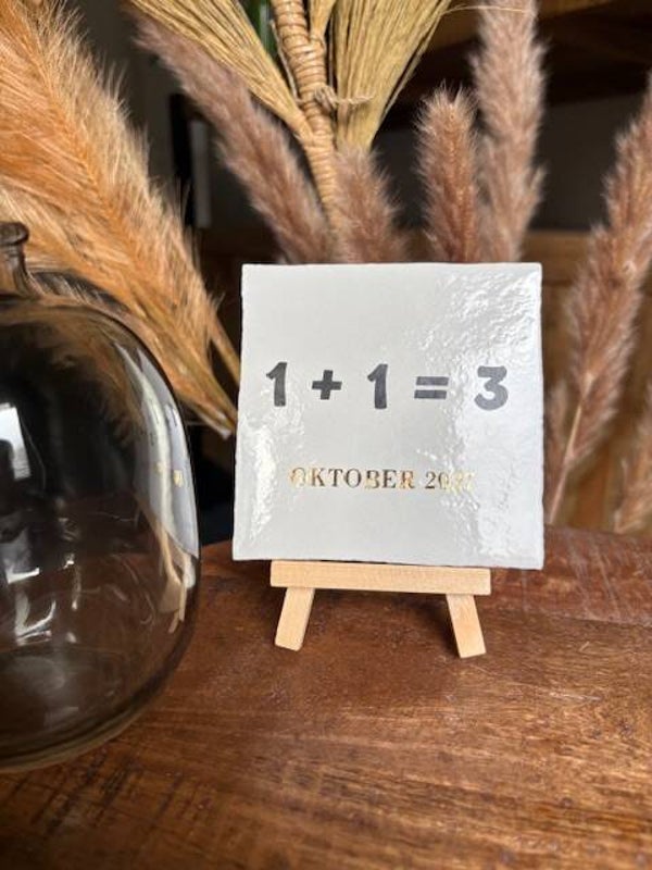 Tegeltje | 1 + 1 = 3