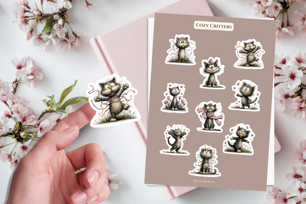 Katten Stickervel