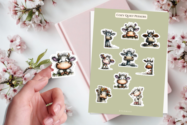 Koeien Stickervel
