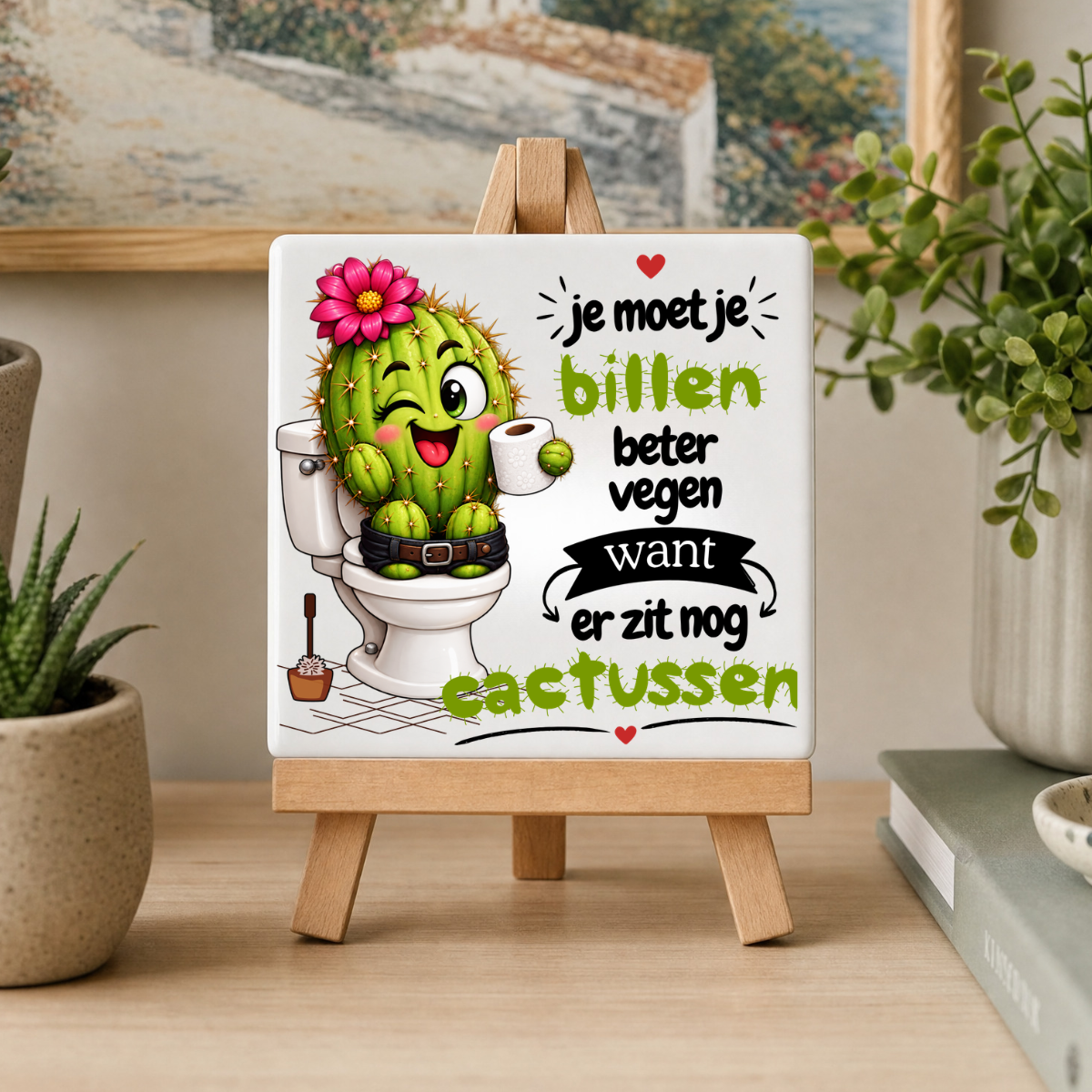 Tegeltje - Je moet je billen beter vegen