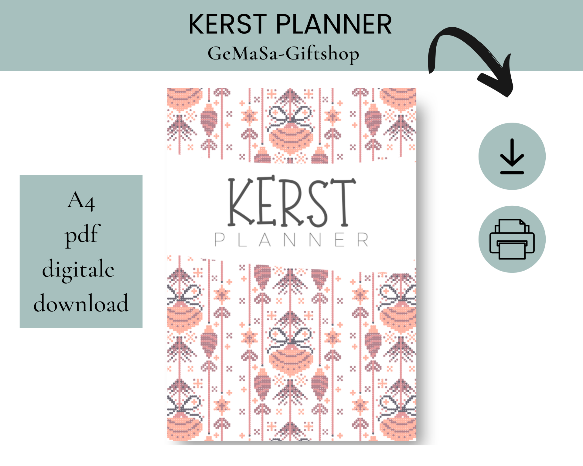 Kerst Planner – 80 pagina’s vol checklists, budget, cadeaulijsten & kerstvoorbereiding