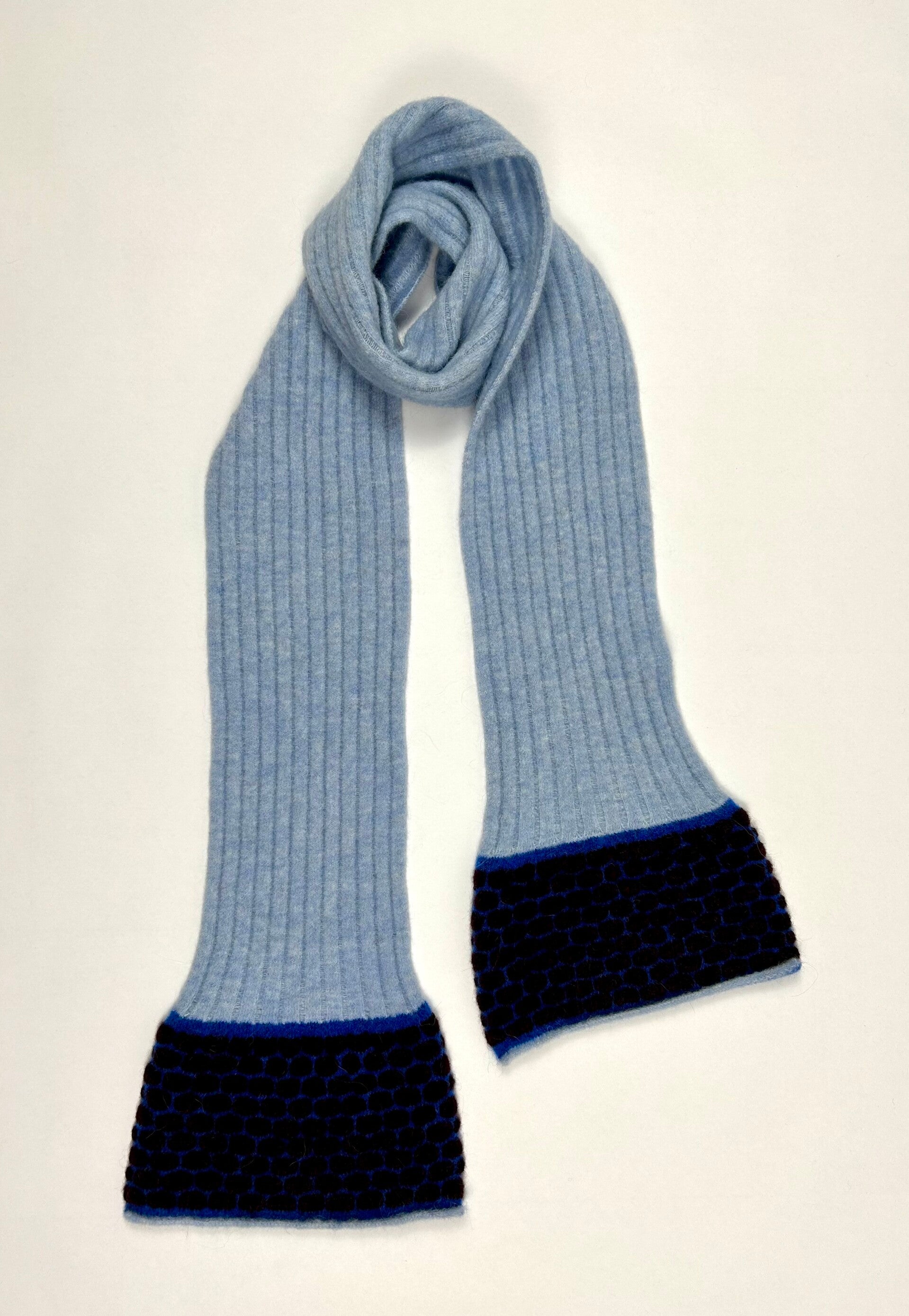 Schal mit Wabenmuster - Alpaka Stretch