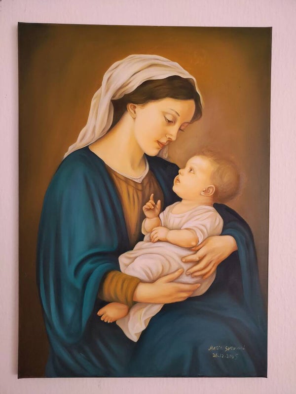 Painting of Virgin Mary with Jesus