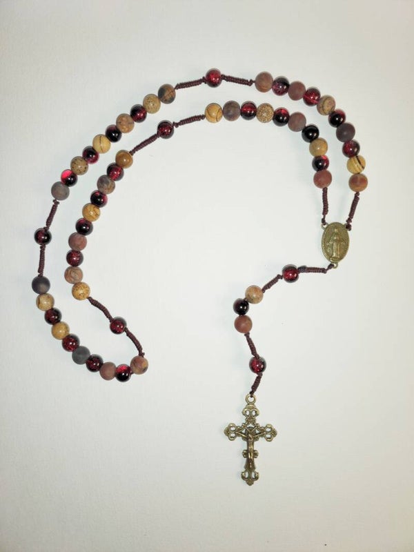 Red and wine rosary
