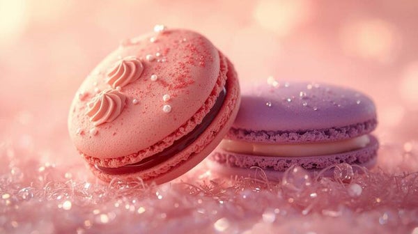 Macaron framboise et violette