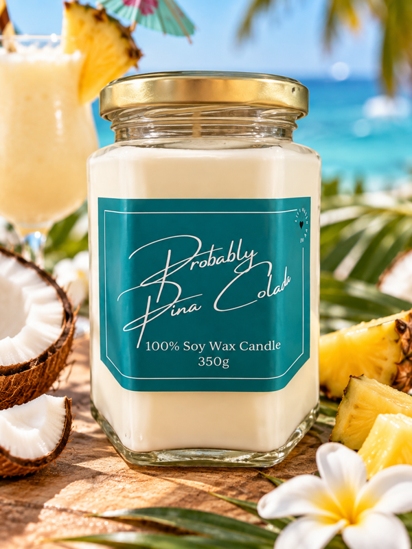 Probably Pina Colada Soy Wax Candle 350g