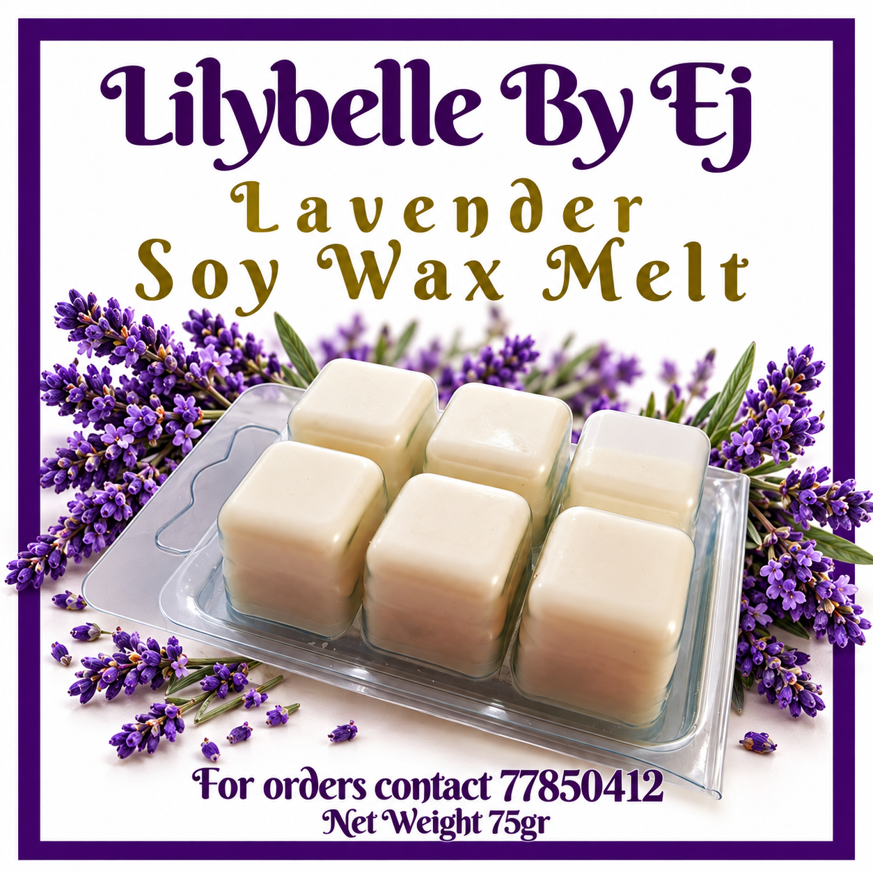 Lavender Soy Wax Melt 75g