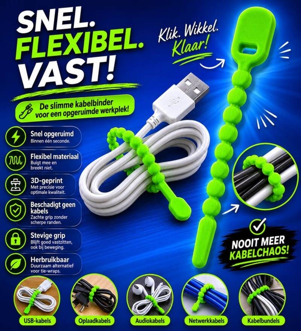 Slimme Herbruikbare Kabelbinder