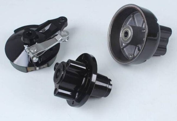 Dax voor- en achternaafset zwart