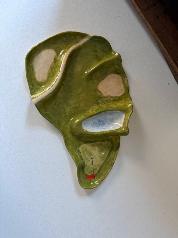 Golf charcuterie boards with golf bag toothpick holder