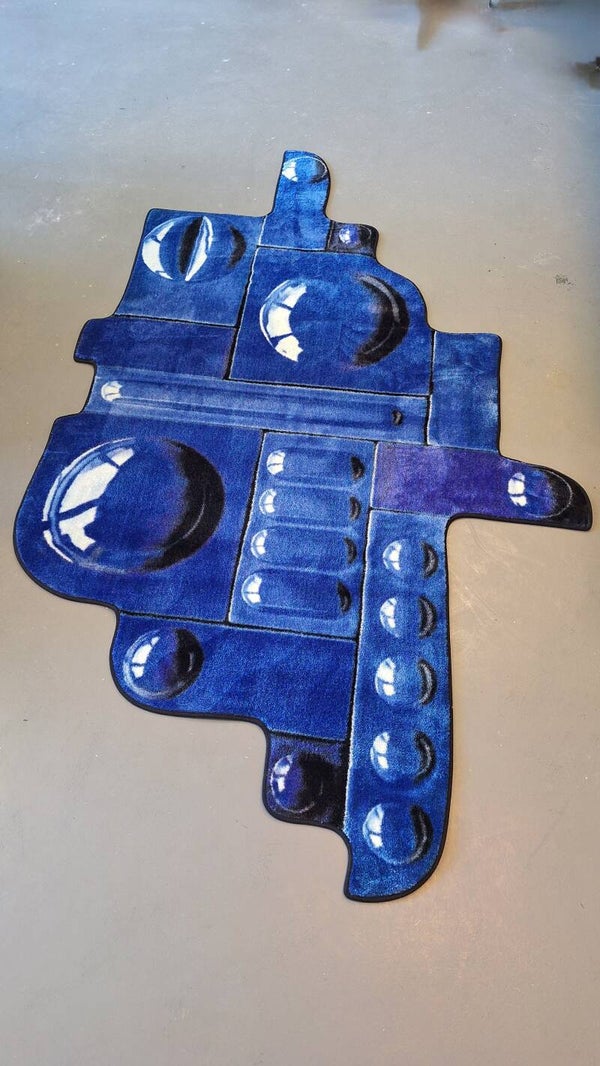 Carpet blue tones