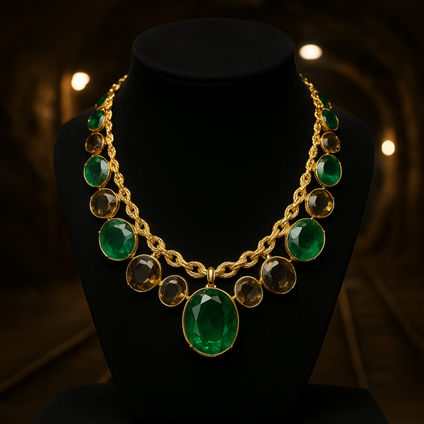 Collier haute joaillerie Émeraudes de Campagne