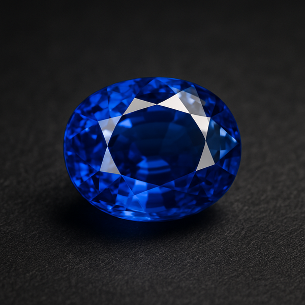 Saphir bleu ovale – Qualité premium