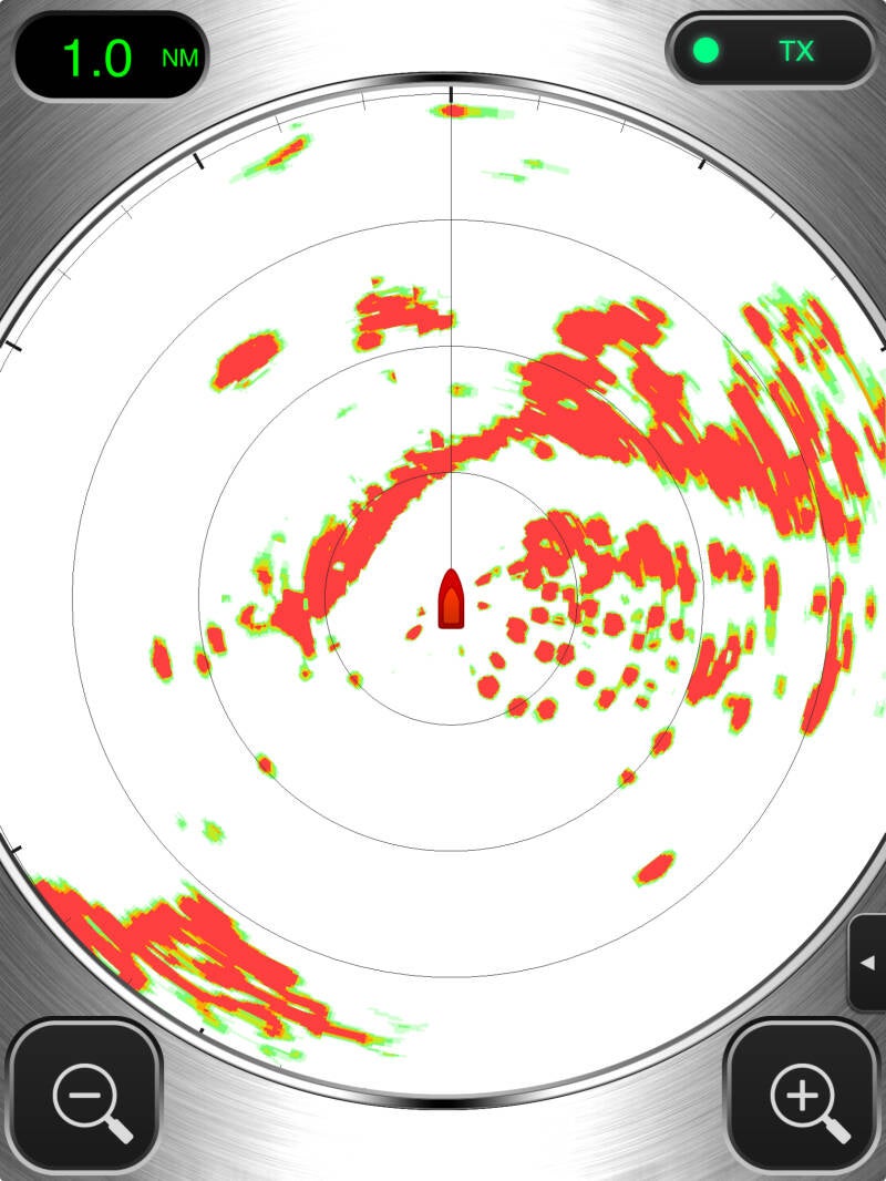 Visuel du Radar sur ipad