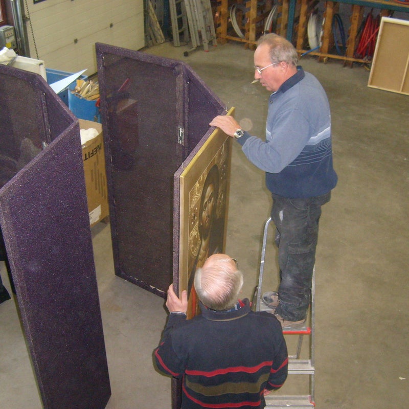 12-2012 Decors maken t.b.v. Kerstconccert met Uzory