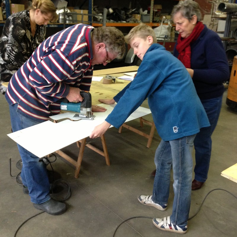 19-12-2012 Decors maken t.b.v. Kerstconcert met Uzory