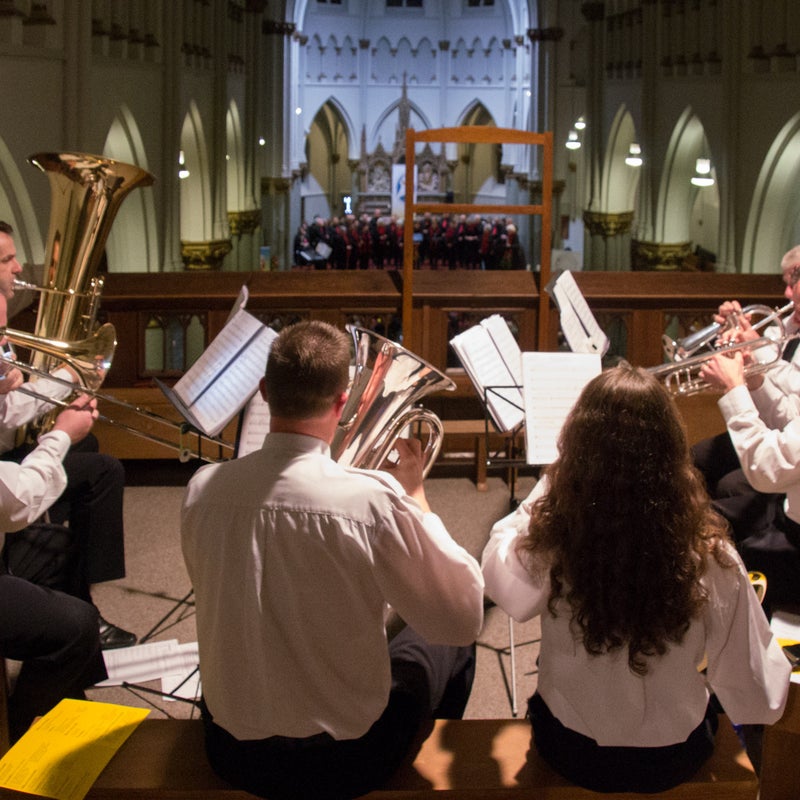 16-12-2015 Kerstconcert Luciakerk Mierlo-Hout, blazers ensemble Unitas
