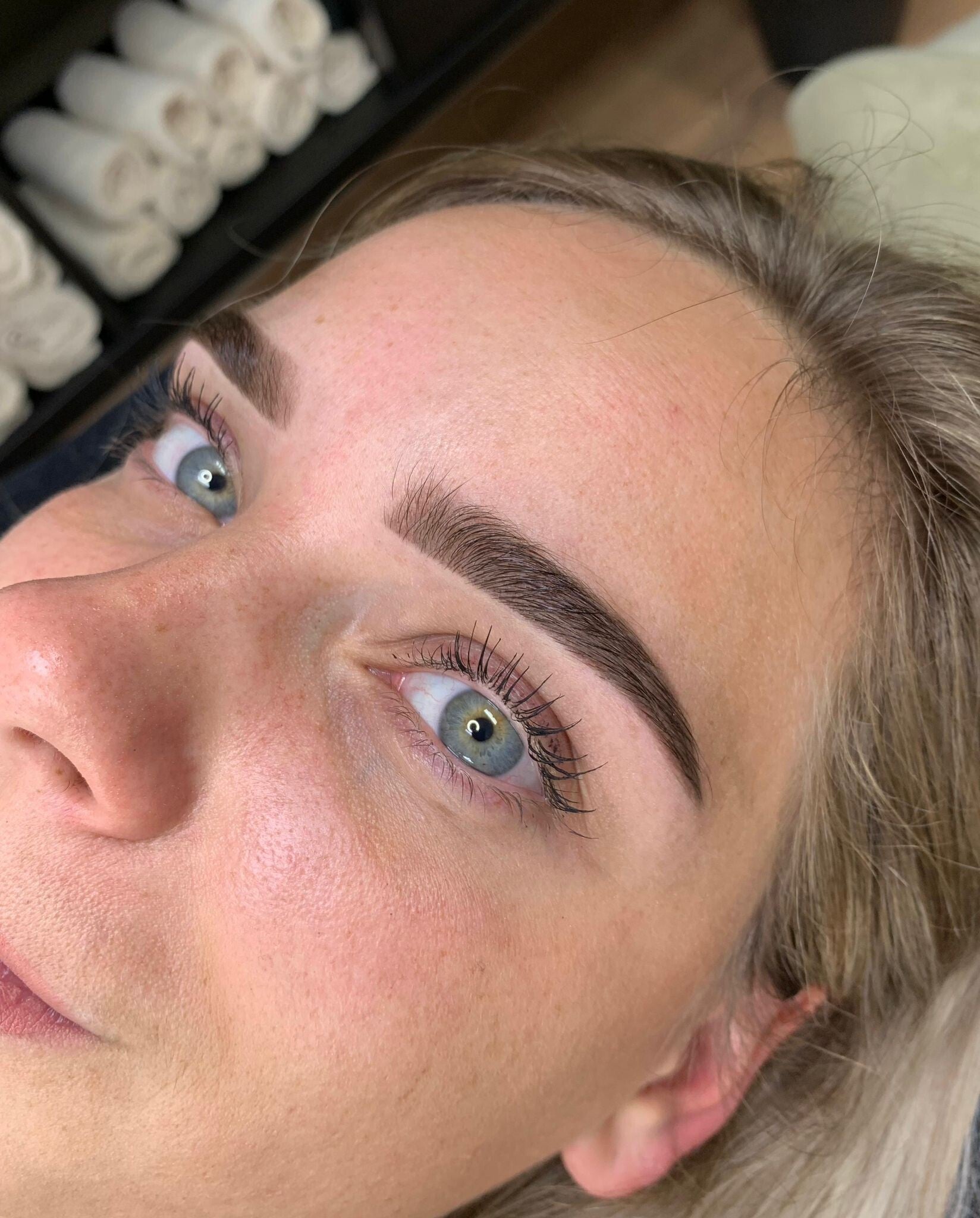 Classic brow treatment. 